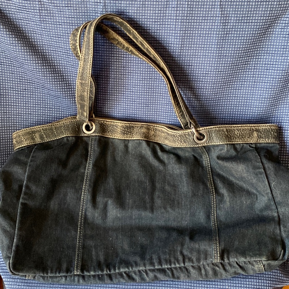 Chico’s Denim and Leather Handbag / Tote